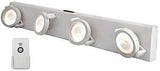 Westek LPL704 Under Cabinet Track Light, 40.85 W, 4-Lamp, LED Lamp, 75 Lumens Lumens, 3000 K Color Temp, Gray Fixture