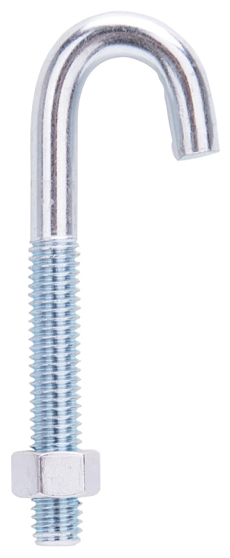 ProSource LR321 J-Bolt, 3-3/4 in L, 250 lbs Working Load, Zinc, Pack of 10