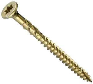 GRK Fasteners R4 01143 Framing and Decking Screw, 4-3/4 in L, W-Cut Thread, Recessed Star Drive, Zip-Tip Point, Steel