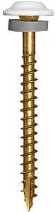 GRK Fasteners 40090 Screw, 1-1/2 in L, W-Cut Thread, Washer Head, Recessed Star Drive, Zip-Tip Point, Steel, 3000 BX