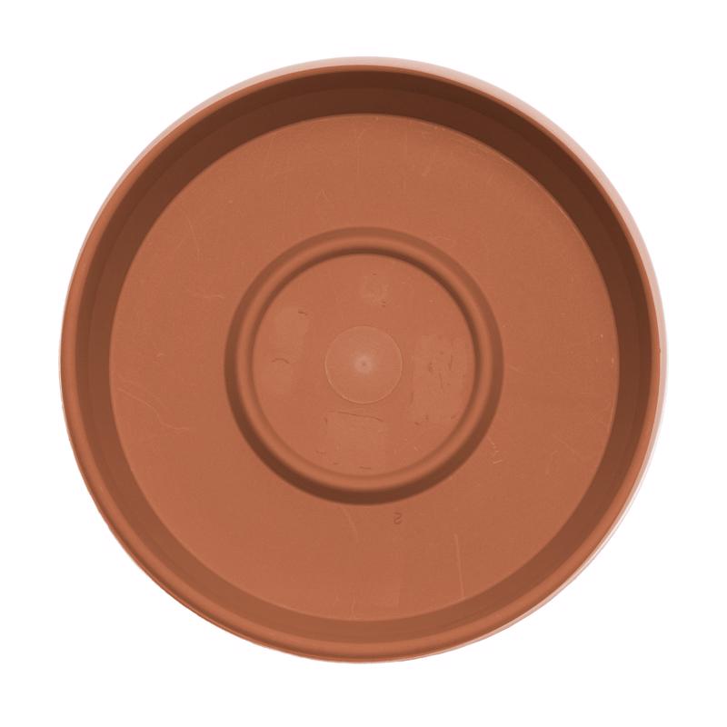 Bloem Terra 2 in. H X 11.25 in. W X 11.25 in. D X 12 in. D Resin Traditional Plant Saucer Terra Cott