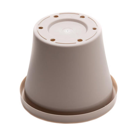 Bloem Terra 7.25 in. H X 8.75 in. W X 6 in. D Resin Traditional Planter Pebble Stone