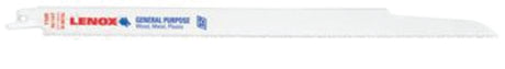 Lenox 22758OSB110R Series Reciprocating Saw Blade, Applicable Materials: Metal, Nail-Embedded Wood, Non-Ferrous Metal