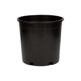 HC Companies Marina 11-1/2 in. H X 11 in. D Plastic Flower Pot Black