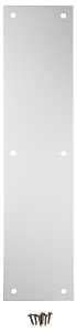 National Hardware N270-504 Push Plate, Nickel, Satin, 15 in L, 3-1/2 in W, Pack of 2