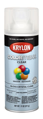 Krylon K05515007 Enamel Spray Paint, Gloss, Clear, 11 oz, Can