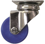 Shepherd Hardware 6272 Swivel Caster, 2 in Dia Wheel, Polypropylene Wheel, Blue, 88 lb