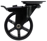 Shepherd Hardware 6276 Swivel Caster, 3 in Dia Wheel, Aluminum/Polyurethane Wheel, Black, 100 lb