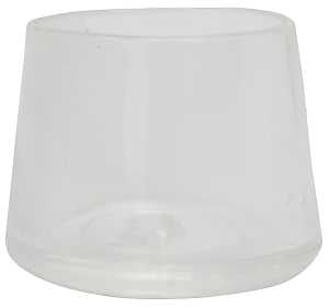 Shepherd Hardware 6214 Leg Tip, Round, Plastic, Clear, 1-1/2 in Dia, 1-1/8 in H