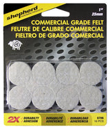 Shepherd Hardware 6706 Protective Pad, Felt, Beige, 1 in Dia, Round