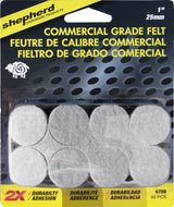 Shepherd Hardware 6708 Protective Pad, Felt, Beige, 1 in Dia, Round, 48/PK