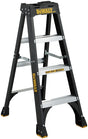 DeWALT by Louisville DXL3010 Series DXL3010-04 Step Ladder, 4 ft H, Type IA Duty Rating, Fiberglass, 300 lb