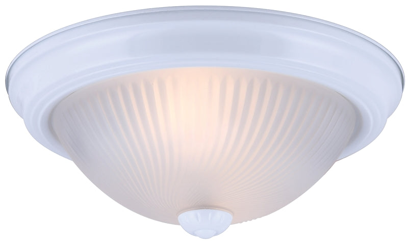 Canarm IFM211WH Ceiling Light Fixture, 2-Lamp, Steel Fixture, White Fixture