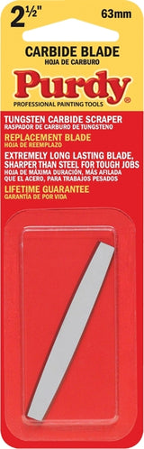 Purdy 900235 Scraper Blade, 2-1/2 in W Blade, Tungsten Carbide Blade