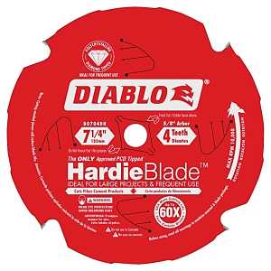 Diablo D0704DH Circular Saw Blade, 7-1/4 in Dia, 5/8 in Arbor, 4-Teeth, Polycrystalline Cutting Edge