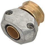 Landscapers Select GC533 Hose Coupling, 5/8 to 3/4 in, Female, Brass and zinc, Brass and Silver