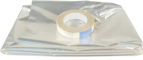 Climaloc CI12782 Insulating Shrink Film, 80 in W, 0.6 mil Thick, 86 in L, Clear