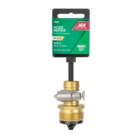 Ace 5/8 Hose Barb x 3/4 MHT in. Brass Threaded Male Hose Repair, Pack of 5