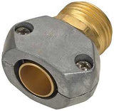 Landscapers Select GC534 Hose Coupling, 5/8 to 3/4 in, Male, Brass and zinc, Brass and silver