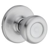 Kwikset 200T26DALRCSV1 Passage Door Knob, 1-7/8 in Dia Knob, Metal, Satin Chrome