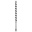 Irwin 4935572 Auger Drill Bit, 1-1/16 in Dia, 17 in OAL, Hollow Center Flute, 7/16 in Dia Shank, Hex Shank