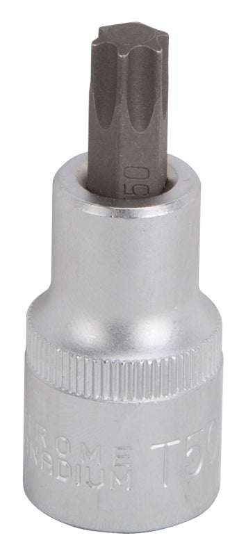 Vulcan 3505012414 Fractional Star Bit Socket, T50 Tip, Chrome