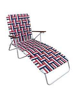 Seasonal Trends AC4012-RED Folding Web Lounge Chair, 25.20 in W, 66.93 in D, 35.04 in H, 300 lbs Capacity, Pack of 2