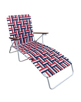 Seasonal Trends AC4012-RED Folding Web Lounge Chair, 25.20 in W, 66.93 in D, 35.04 in H, 300 lbs Capacity, Pack of 2