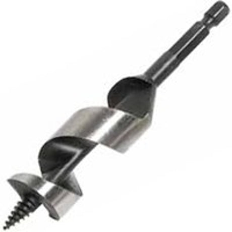 Greenlee 60A-3/4 Auger Drill Bit, 3/4 in Dia, 4-1/2 in OAL, 1-Flute, 1/4 in Dia Shank, Hex Shank