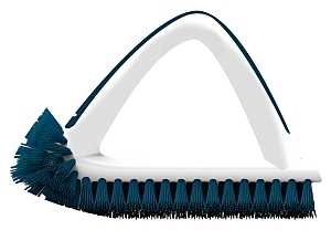 Unger 979870 Grout and Corner Scrubber, Blue Bristle