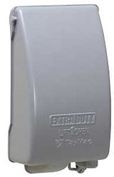 Bell Outdoor MX4280S Electrical Box Cover, 3-1/2 in L, 3.595 in W, 1-Gang, Metal, Gray