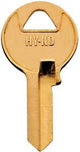 Hy-Ko 21200M1BR Key Blank, Brass, Nickel, For: Master Cabinet, House Locks and Padlocks, Pack of 200