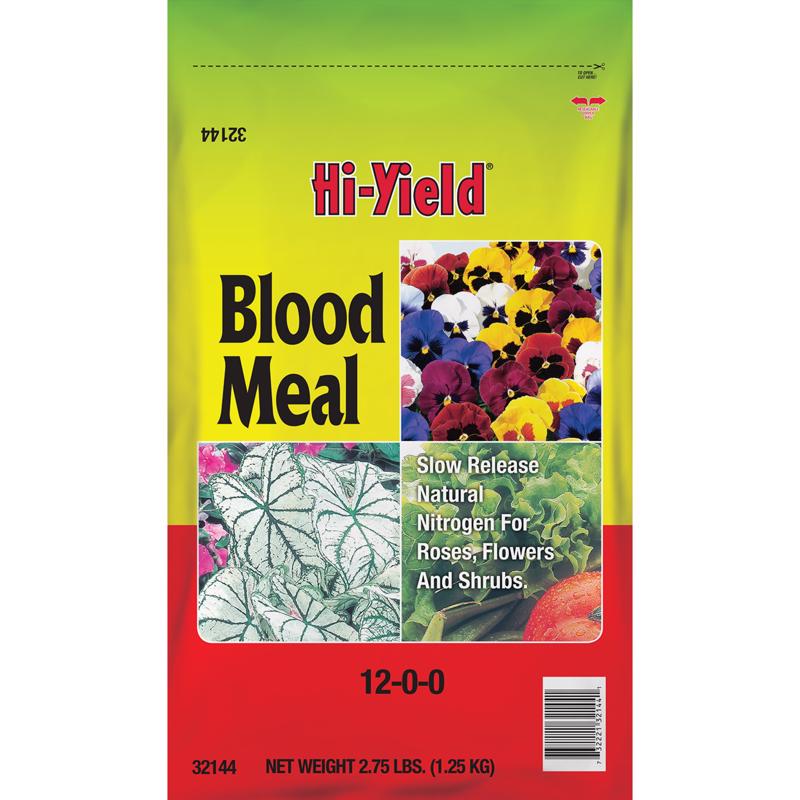 Hi-Yield BLOOD MEAL 12-0-0 Organic Granules Blood Meal 2.75 lb