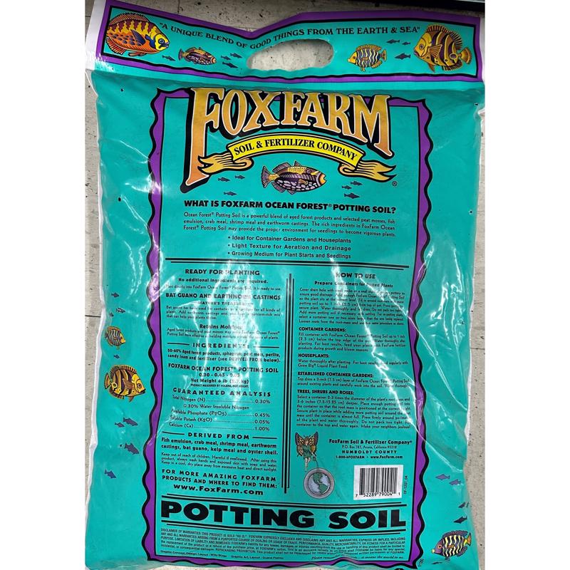 FoxFarm Ocean Forest Organic All Purpose Potting Soil 12 qt
