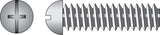 HILLMAN No. 1/4-20 X 1-1/2 in. L Combination Round Head Zinc-Plated Steel Machine Screws 100 pk
