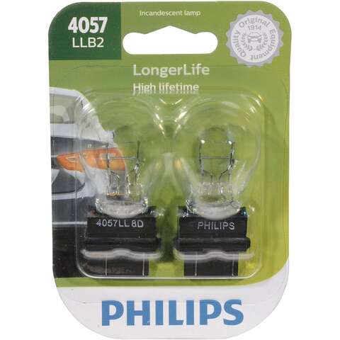 Philips LongerLife Incandescent Back-Up/Cornering/Stop/Turn Miniature Automotive Bulb 4057LLB2