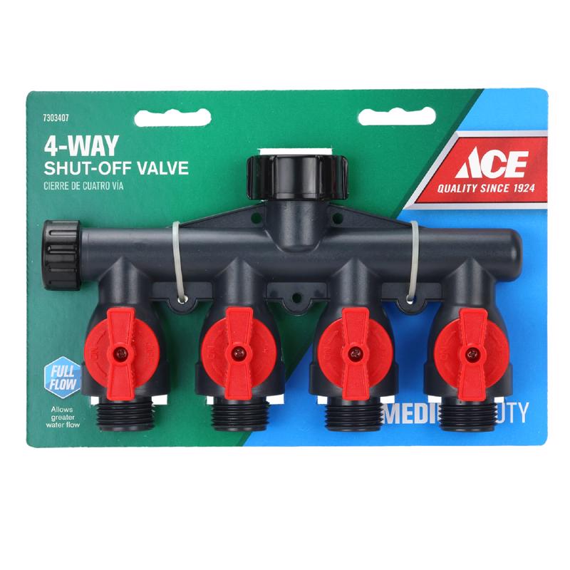 Ace Plastic Threaded Male Garden Hose Manifold