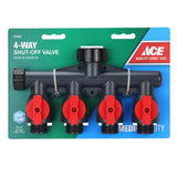 Ace Plastic Threaded Male Garden Hose Manifold