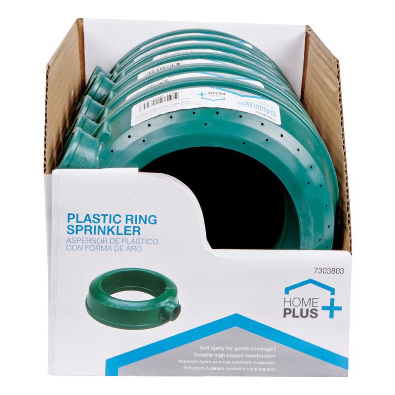 Home Plus Plastic Ring Base Sprinkler 800 sq ft 1 pk, Pack of 6
