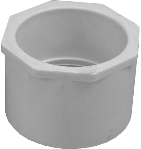 IPEX 035667 Reducer Bushing, 2-1/2 x 2 in, Spigot x Socket, PVC, White, SCH 40 Schedule