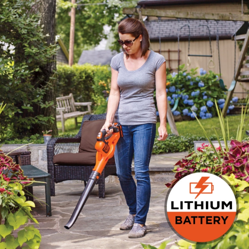 Black+Decker 130 mph 100 CFM 20 V Battery Handheld Sweeper Kit (Battery & Charger)