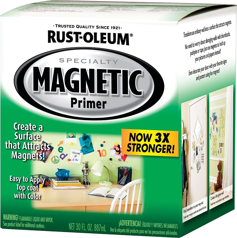 Rust-Oleum 247596 Magnetic Primer, Smooth, Dark Gray, 1 qt Can