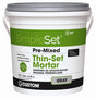 Custom CTTSG1-2 Thinset Mortar, Gray, Paste, 1 gal Pail, Pack of 2