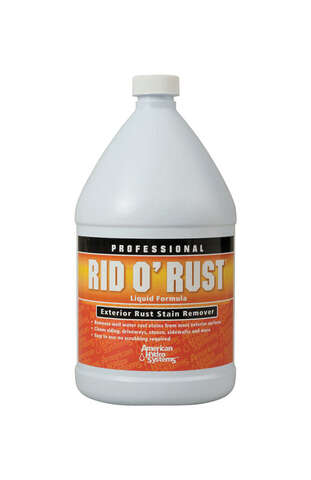 American Hydro Systems Rid O' Rust 1 gal Liquid Exterior Rust Stain Remover, Pack of 4