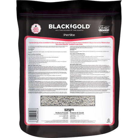 Black Gold Organic Perlite 8 qt, Pack of 8