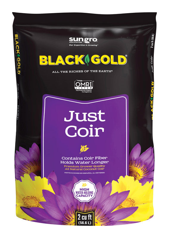 sun gro 1491302 Natural and Organic Just Coir, Solid, Earthy, 50 lb Bag