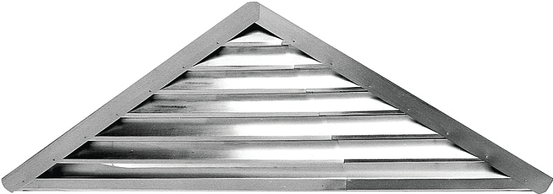 Lomanco LomanCool 900 Series 911 Adjustable Louver, 56-1/4 in W, Rectangular, Aluminum, Brown/Mill/White, Mill