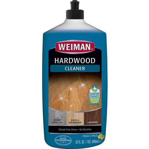 Weiman Professional Citrus Scent Hardwood Floor Cleaner Liquid 32 oz, Pack of 6