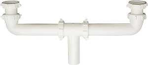 Plumb Pak PP930W Center Outlet, 1-1/2 in, Slip, Plastic, White