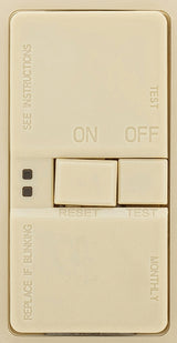 Eaton Wiring Devices SGFD20V GFCI Face Receptacle, 2 -Pole, 20 A, 125 V, Back, Side Wiring, NEMA: 5-20R, Ivory